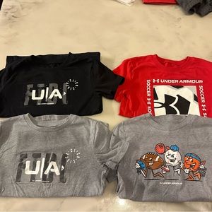 Under armour size 6 and XS shirts